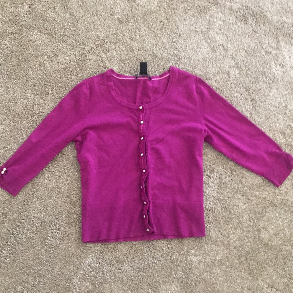 White House Black Market 1/2 Sleeve Cardigan